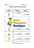 Measuring Capacity (metric) Lesson Plans, Worksheets and More