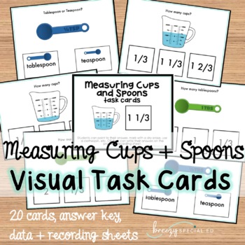 Measuring Cups Clip Art: 1/3 and 1/4 Increments + Combo • Math & Science  Tools