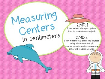 Preview of Measuring in Centimeters Centers! Measure, Compare, and Write!