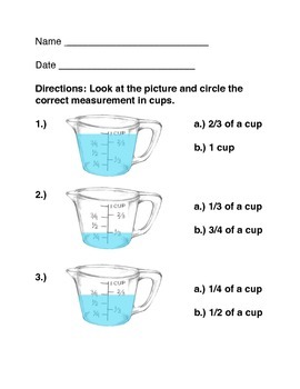 What is 1/3 in measuring cups? I'm try to following serving size