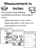 Measuring in Inches Worksheets Measuring Inches Worksheets