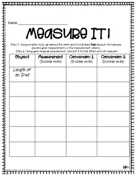 Preview of Measuring in Meters!