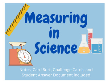 Preview of Measuring in Sciencce