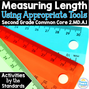 Preview of Measuring the Length of an Object:  2.MD.A.1 Common Core Math 2nd Grade