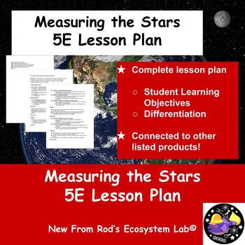 Preview of Measuring the Stars 5E Lesson Plan **Editable**