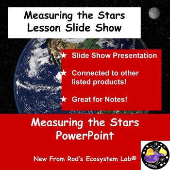 Preview of Measuring the Stars Lesson Slide Show Presentation FREE **Editable**