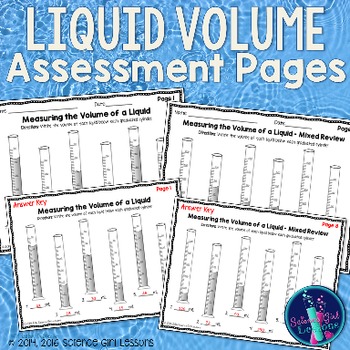 Preview of Graduated Cylinders - Measuring the Volume of a Liquid Assessment
