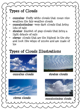 Measuring the Weather: Weather Tools and Cloud Identification by Jamie ...