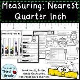Measuring to Nearest Quarter Inch Worksheets and Activities