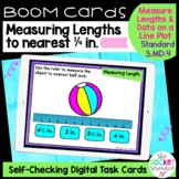 Measuring to the Nearest Half and Quarter Inch BOOM™ Cards
