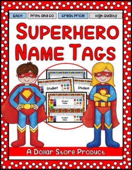 Super Hero Themed Desk Name s Editable By The Dollar Store By Danie Dee