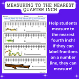 Measuring to the Nearest Quarter Inch, Measuring Fourths o