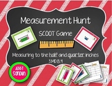 Measuring to the half and quarter inch - SCOOT Game {3.MD.B.4}