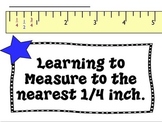Measuring to the nearest 1/4 inch - teaching tool and 40 T