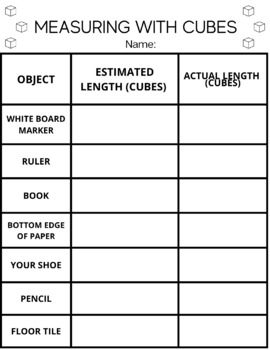 Measuring With Cubes - Colorations®