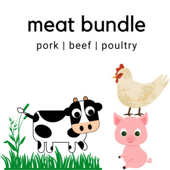 Preview of Meat Bundle - Pork Beef And Poultry - For ProStart And FCS