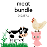 Meat ⍭ DIGITAL Bundle (google slides, digital worksheets) 