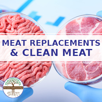 Preview of Meat Replacements & Clean Meat - Cultured Meat Digital Lesson Plans BUNDLE