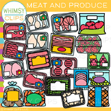 Meat and Produce Grocery Store Clip Art