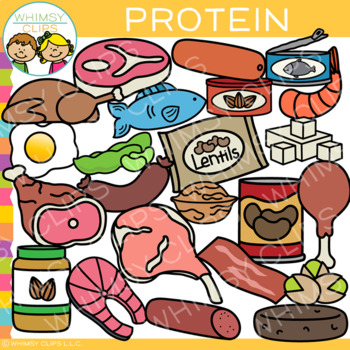 Preview of Meat and Protein Clip Art {Nutrition Clip Art}