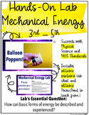 Sciences Hands on - Mechanical Energy {3rd, 4th, or 5th gr