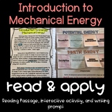 Introduction to Mechanical Energy (Potential and Kinetic) 