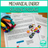 Mechanical Energy Science Reading Passage and Comprehensio