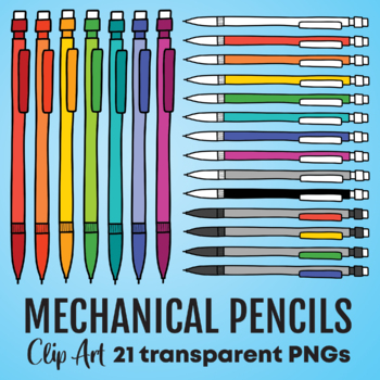 Sharpened & Unsharpened Pencils & Erasers Clip Art