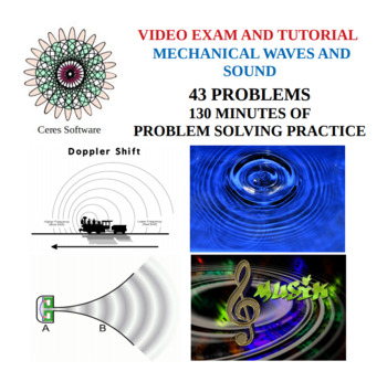 Preview of Mechanical Waves and Sound-AP Physics 1 -Problem Solving Video Exam and Tutorial