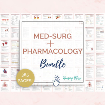 Preview of Med-Surg and Pharmacology Study Guide Bundle for Nursing Students