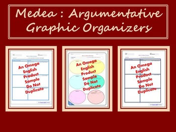 Preview of Medea Argumentative Graphic Organizers Greek Tragedy