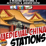 Medieval China Stations - Reading Centers Activity Print &