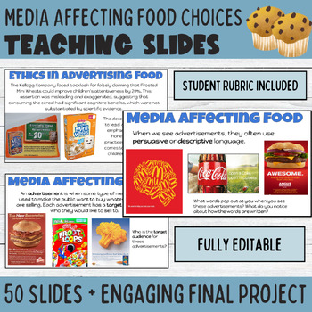 Preview of Media Affecting Food Choices: Engaging Teaching Slides