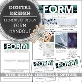 Media Art Elements of Design, Form, Handout to Print or Di
