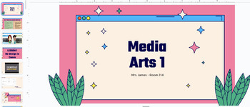 Preview of Media Arts 1 Curriculum