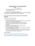 Media Drug Song Analysis/Reflection Project