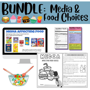 Preview of Media Affecting Food Choice Bundle