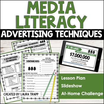 Preview of Media Literacy Activities - Persuasive Techniques Used in Advertising 