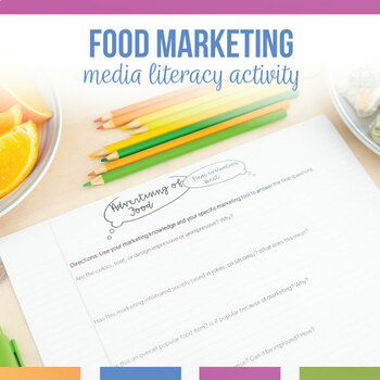 Preview of Media Literacy Advertising of Food | Media Analysis Activity