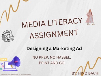 Preview of Media Literacy Assignment-Designing a Marketing Ad
