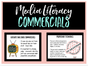 Preview of Media Literacy - Evaluating Commercials