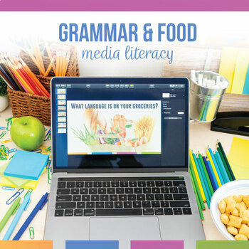 Preview of Media Literacy Grammar & Language One Pager and Station Activities