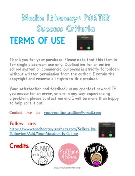 media literacy poster assignment