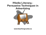 Media Literacy Persuasive Techniques in Advertising