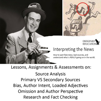 Preview of Media Literacy: Primary and Secondary Sources, Bias, Source Analysis, Fact Check