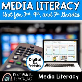 Preview of Media Literacy Unit Plan Digital and Printable
