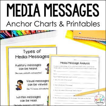Preview of Media Messages Activities