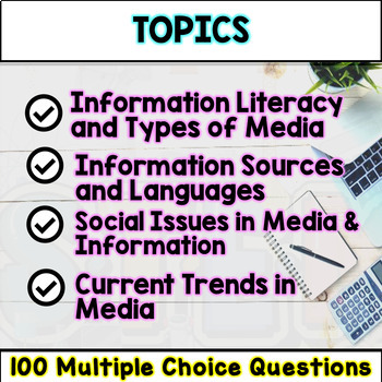 Media and Information Literacy Exam Bank - Test and Quiz Questions Editable