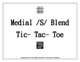 Medial /S/ Blend Tic Tac Toe Articulation and Language Activity