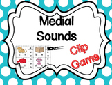 Medial Sounds CVC Clip Game Center Word Work
